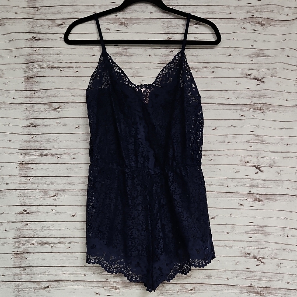 Victoria's Secret Navy Lace Chemise